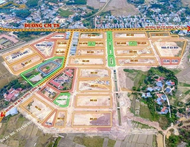 Bán đất nền dự án đấu giá mặt QL3, TP Sông Công – Thái Nguyên giá 9tr/m2
