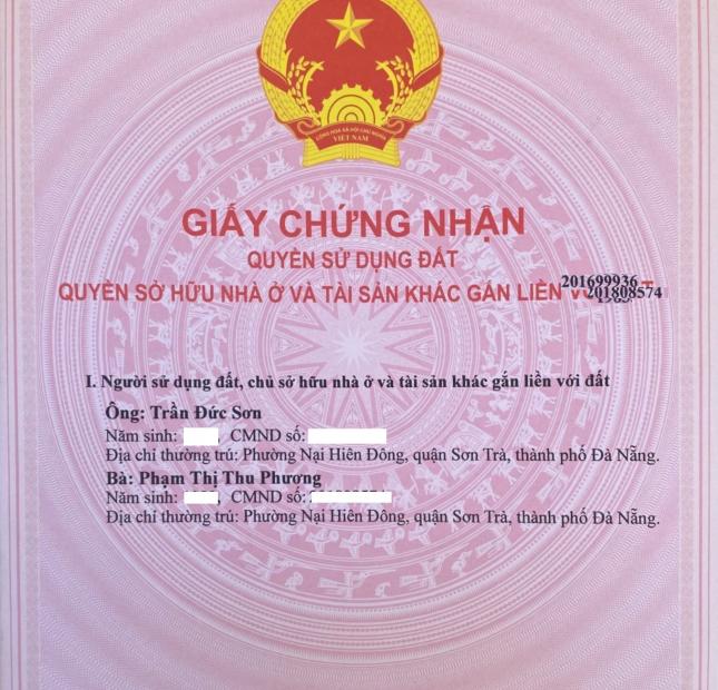 Bán nhà nát đường Phan Tôn, P. Mỹ An, Q. Ngũ Hành Sơn, Đà Nẵng. 115m2 chỉ 10 tỷ 