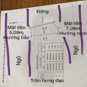 Chính chủ có đất 2 mặt tiền cần bán phường Trần Hưng Đạo ,thành phố Thái Bình