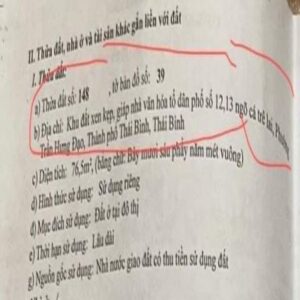 Chính chủ có đất 2 mặt tiền cần bán phường Trần Hưng Đạo ,thành phố Thái Bình