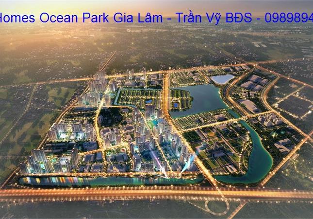 VinHomes Ocean Park Gia Lâm. Song lập 150m2. 1 phút đi bộ chạm mặt biển. Lh 0989894845.