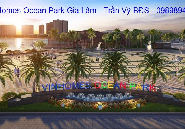 VinHomes Ocean Park Gia Lâm. Song lập 150m2. 1 phút đi bộ chạm mặt biển. Lh 0989894845.