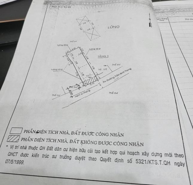 Bán Lô Đất Trần Bình Trọng, Bình Thạnh (5x15m) 75m2 XÂY Hầm 5 Lầu