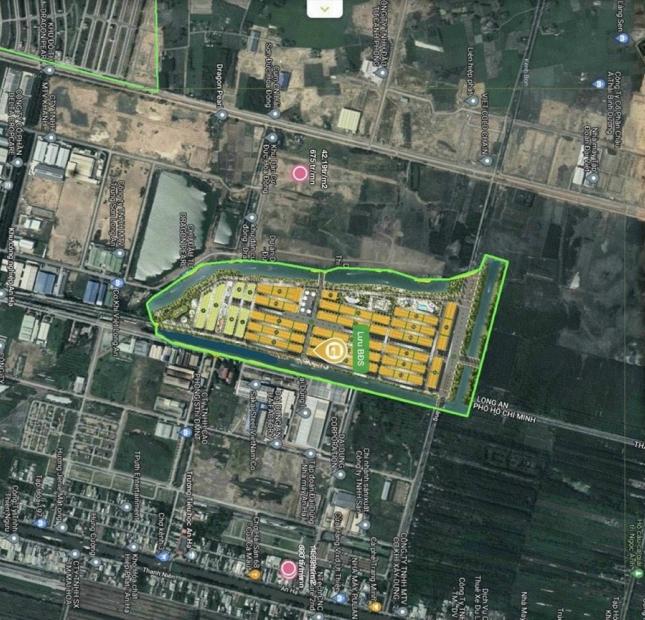 Đất nền trong cụm CN Hải Sơn - Đức Hòa giáp Tp. HCM 80m2/1,56 tỷ, sổ hồng. LHPKD: 0909871614