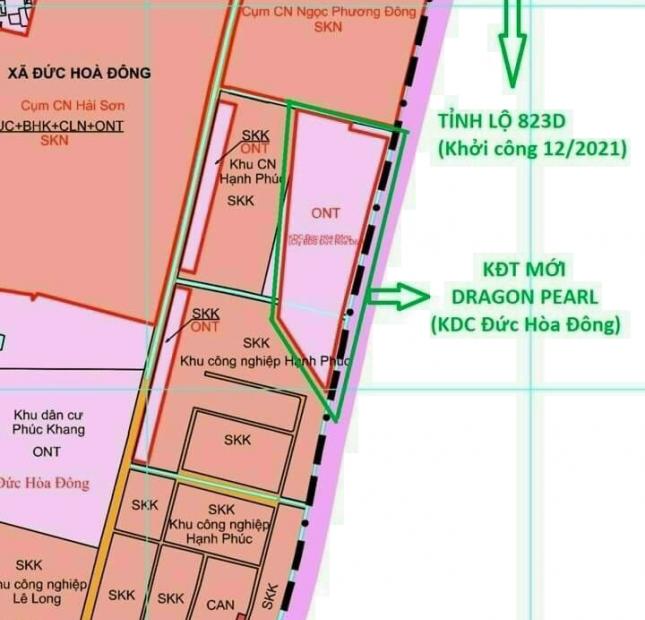 Khu dân cư Dragon Pearl Đức Hòa giáp Bình Chánh giá rẻ nhất Long An chỉ 18tr/m2 kề KCN Tân Đô