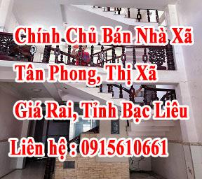 Chính Chủ Bán Nhà Xã Tân Phong, Thị Xã Giá Rai, Tỉnh Bạc Liêu