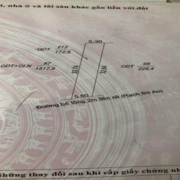 Chính Chủ cần Bán đất tại Thị Trấn Phú Hòa - Huyện Thoại Sơn - Tỉnh An Giang