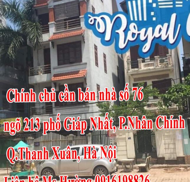 Chính chủ cần bán nhà số 76 ngõ 213 phố Giáp Nhất, P.Nhân Chính, Q.Thanh Xuân, Hà Nội