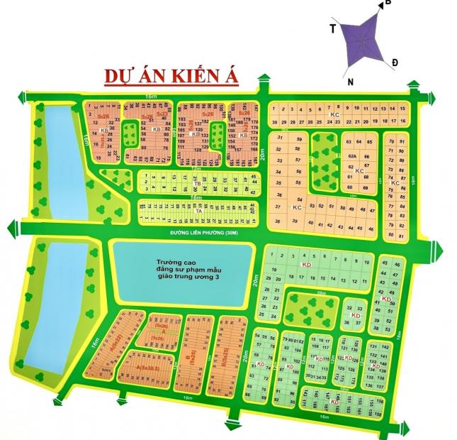 Bán đất nền dự án KDC Kiến Á, Phước Long B, Q9, TP. Thủ Đức, Giá tốt sổ riêng 