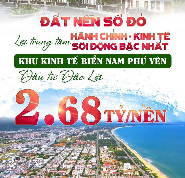 Bán Đất nền sổ đỏ gần biển, KDC đông hòa, khu kinh tế Nam Phú Yên