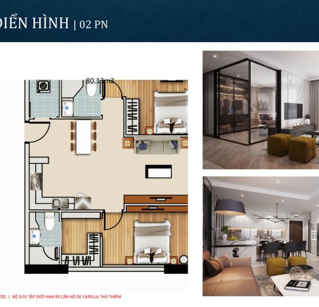 Bán căn hộ chung cư tại Dự án De Capella, Quận 2,  Hồ Chí Minh diện tích 74m2  giá 4.950 Tỷ