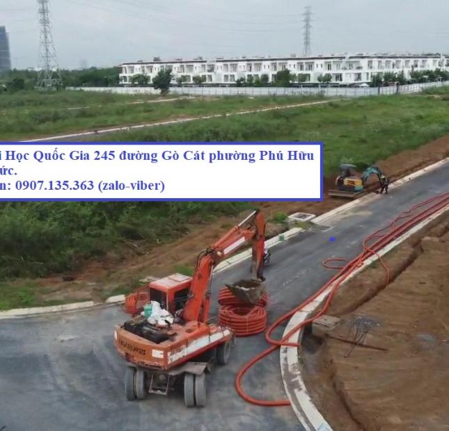 Bán đất đại học Quốc Gia 245 Phú Hữu đường Ghò Cát Phường Phú Hữu Quận 9 Vị trí đẹp giáp Melosa KĐ .