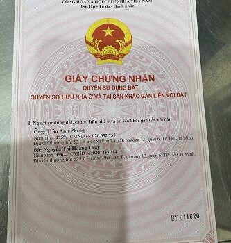 Cần bán đất thổ cư vị trí đẹp tại xã Lê Minh Xuân, Huyện Bình Chánh
