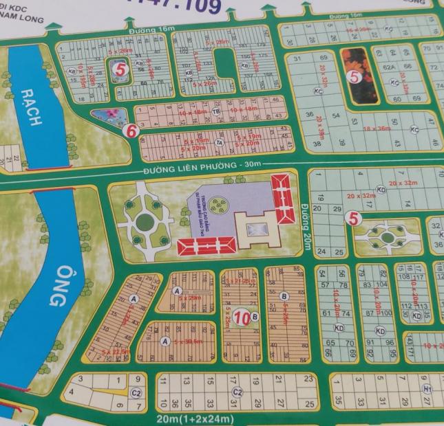 Cần bán nền đất  5x25 Đường 20m (đường 250) khu dân cư Kiến Á, Liên Phường giá đầu tư