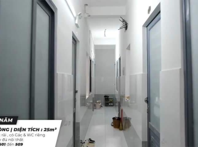 CHDV Thang máy, DTSD 1337m H  xe tải ,  52 phòng  HĐT 210 Triệu- Quang Trung