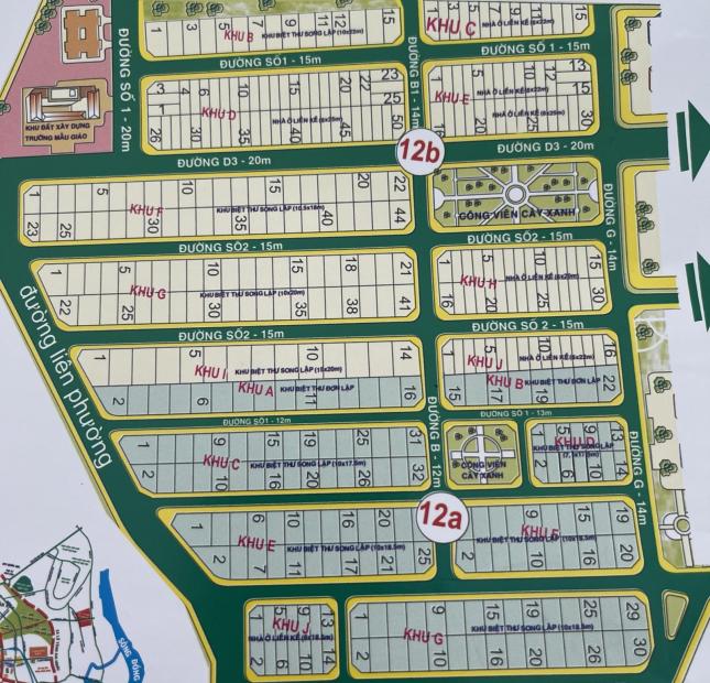 Siêu phẩm đất lô KDC Hưng Phú 1,Liên Phường,P.Phú Hữu,Q9, diện tích 90m2 giá 7.1 tỷ