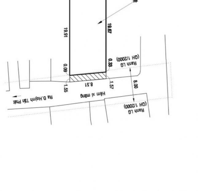 Bán đất hẻm 458 Huỳnh Tấn Phát P. Bình Thuận Q7.