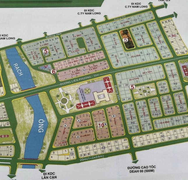 Bán hạ giá đất lô KDC Kiến Á,Liên Phường,P.Phước Long B,Q9, diện tích 145m2 giá 81tr/m2