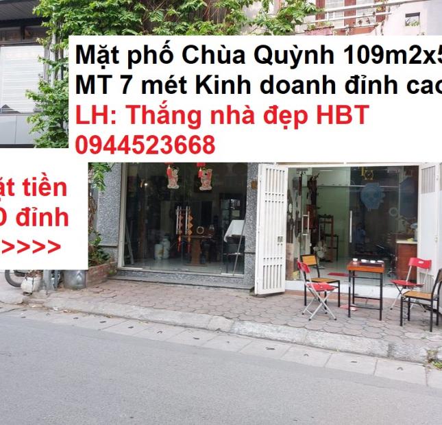 Mặt phố quận Hai Bà Trưng 109m2x5T MT 7 mét 21 tỷ kinh doanh đỉnh cao 0969568293