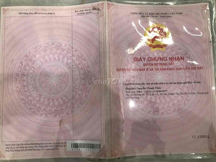 Cần bán đất Khu quy hoạch chung cư tại Đường Nguyễn Kim Cương, Xã Tân Thạnh Tây, Huyện Củ Chi, TP