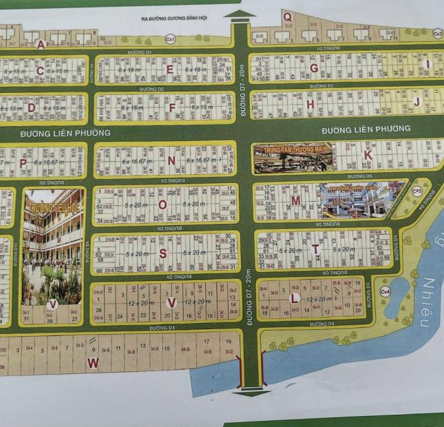 Siêu phẩm đất nền KDC Sở Văn Hóa Thông Tin,Liên Phường,P.Phú Hữu,Q9,dt 122m2 giá 98tr/m2