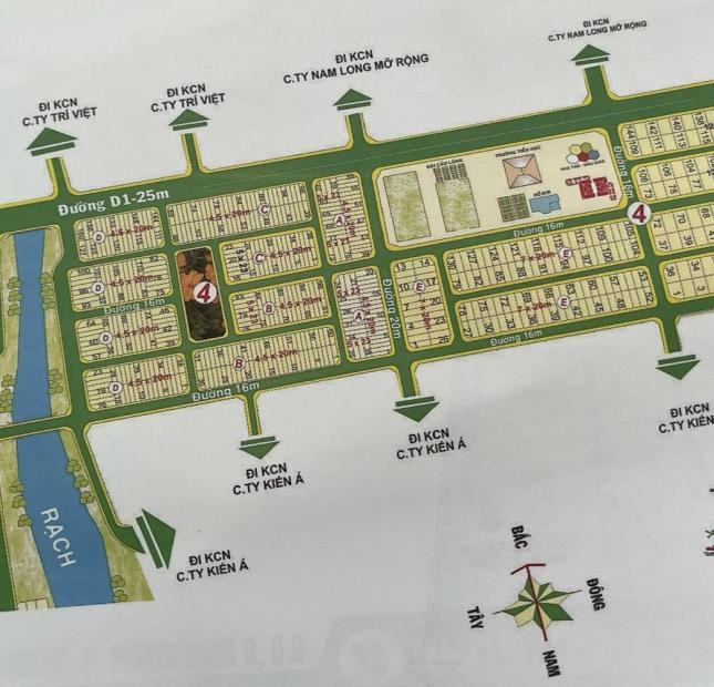 Đặc biệt bán đất nền KDC Nam Long,đường D3,P.Phước Long B, Quận 9,TP.Thủ Đức