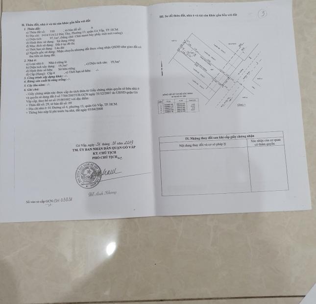Còn 4 lô giá F0 Gò Vấp cho quý khách