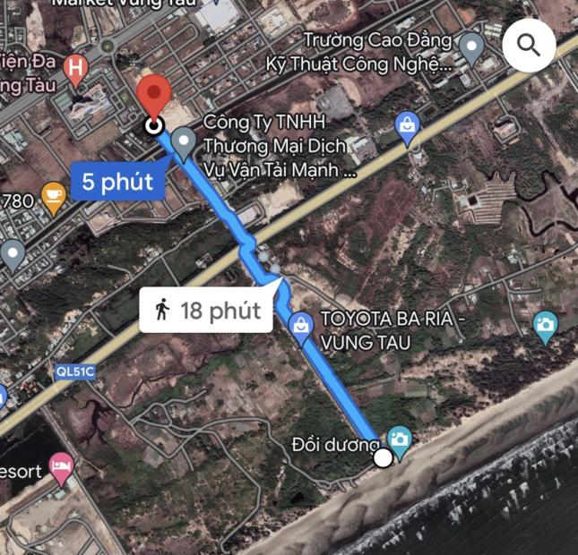 Bán đất phường 11 cách biển chỉ 1,5km dt 95m thổ cư 40m sổ riêng