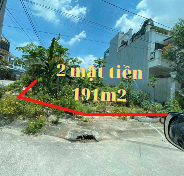 Bán lô đất Kinh doanh 2 Mặt tiền191m2 giá hơn 6tỷ,p Quang Trung, tp Thái Nguyên