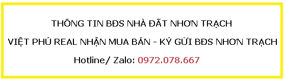 Em Nhận Ký Gửi Nhanh Đất Nền Sổ Đỏ ở Nhơn Trạch LH: 0972.078.667