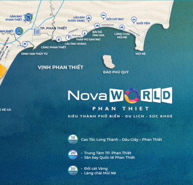 Siêu phẩm căn Townhouse dự án NovaWorld Phan Thiết 8,2tỷ đón sóng thông cao tốc Dầu Giây