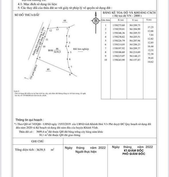 bán lô đất bám đường 60m cách tl 8B chỉ 300m đường lớn Khánh Thượng Khánh Vĩnh 0395287569 Vân Xynk