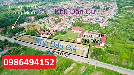 Chính chủ cần tiền đầu tư bán nhanh lô LK -C7 Chi Đông- Mê Linh; nhỉnh 3 tỷ; 0986494152