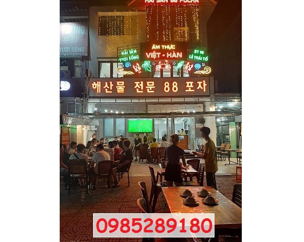 💥Nhượng nhà hàng Hàn Quốc Hải sản 88 Pocha, biệt thự số 98 Lê Thái Tổ, P.Võ Cường, TP.Bắc Ninh; 0985289180