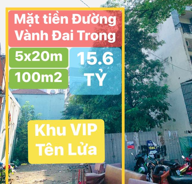 Bán đất mặt tiền Đường Vành Đai Trong, Phường Bình Trị Đông B, Bình Tân, 100m2 giá 15.6 Tỷ