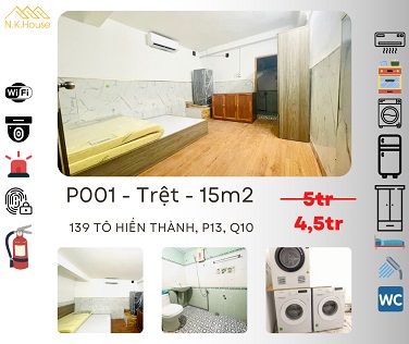 ⭐Cho thuê căn hộ dịch vụ mới khai trương tại 139 Tô Hiến Thành, P.13, Q.10, HCM; từ 3tr/th; 0989321567