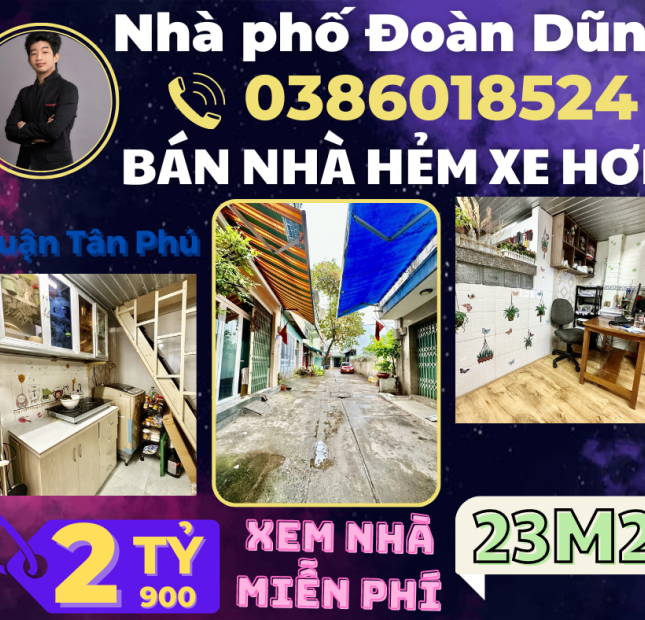 HXH Thoại Ngọc Hầu Quận Tân Phú 23m2 chỉ 2 tỷ 9 – Liên hệ: 0386018524.