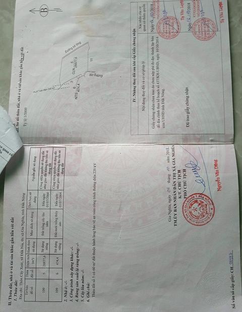 Cần bán đất diện tích 3 hecta Thôn Cây Xoài, Xã Đăk Nia, Thị Xã Gia Nghĩa, Tỉnh Đăk Nông