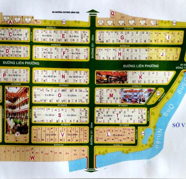 Cần bán nền mặt tiền Bưng Ông Thoàn, dt 120m2, giá 112tr/m2 thuộc Sở văn hoá thông tin Q9