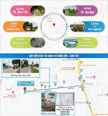 Chính Chủ Mở Bán Lô Đất Siêu Đẹp Xã Cổ Đông - Thị xã Sơn Tây - Hà Nội