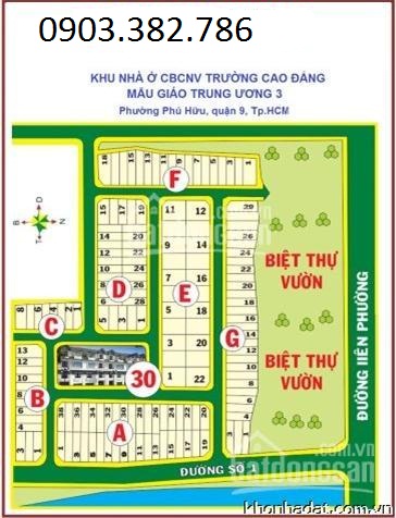 chính chủ cần bán gấp đất nền KDC Mẫu giáo trung ương 3 , Liên phường, quận 9 giá tốt. LH: 0903.382.786