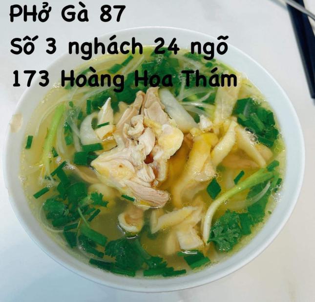 Sang nhượng quán phở tại ngõ 173 Hoàng Hoa Thám, Đội Cấn, phường Ngọc Hà, Quận Ba Đình, Hà Nội