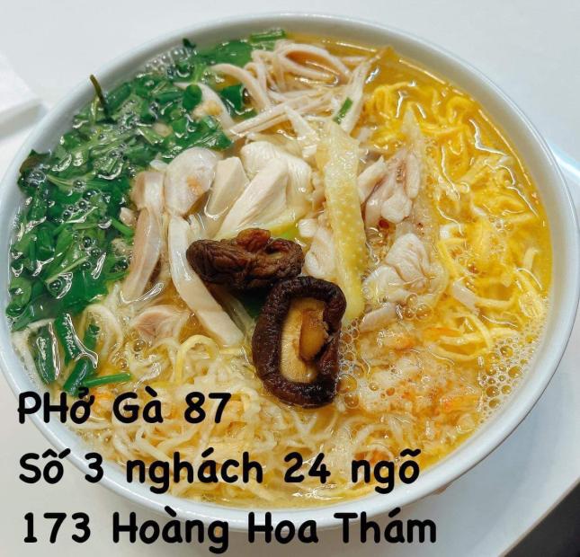 Sang nhượng quán phở tại ngõ 173 Hoàng Hoa Thám, Đội Cấn, phường Ngọc Hà, Quận Ba Đình, Hà Nội