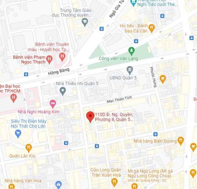 Cho Thuê nhà 112  Ngô Quyền , Phường 8 , Quận 5