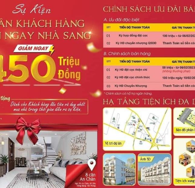 Bán nhà 3 tầng xây mới tại An Chân,trung tâm phường Sở Dầu,Hồng Bàng