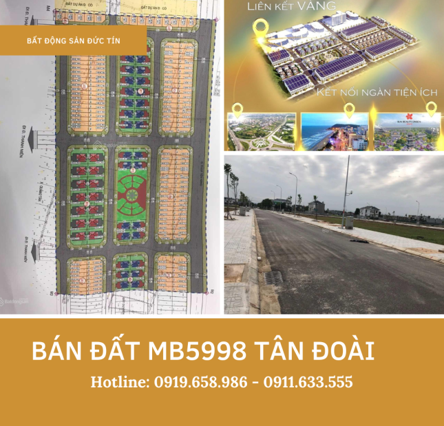 Cần bán đất sổ đỏ MB5998 tại thị trấn Tân Phong, Thanh Hóa