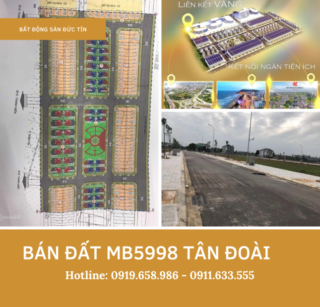Cần bán đất sổ đỏ MB5998 tại thị trấn Tân Phong, Thanh Hóa. 