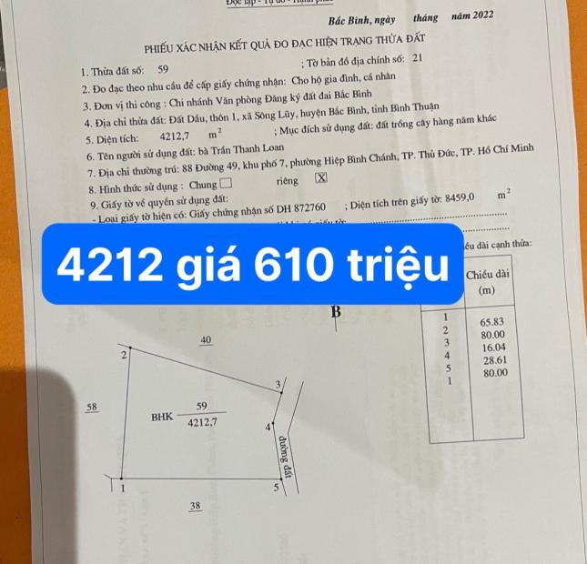 2 lô đất nhỏ liền kề nhau giá chỉ 272 triệu/ lô – Cạnh KDL safari Bình Thuận -	2.177m2 giá 272 triệu