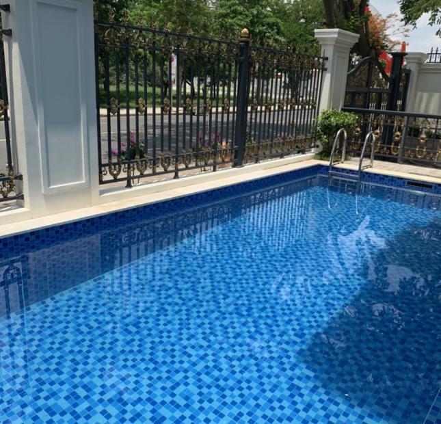 Cho thuê biệt thự đơn lập góc 2 mặt tiền Nam Thông có hồ bơi