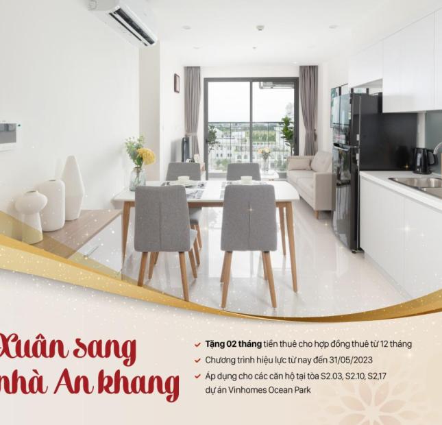 Tặng 02 tháng thuê căn hộ cao cấp trực tiếp do Vinhomes quản lý vận hành